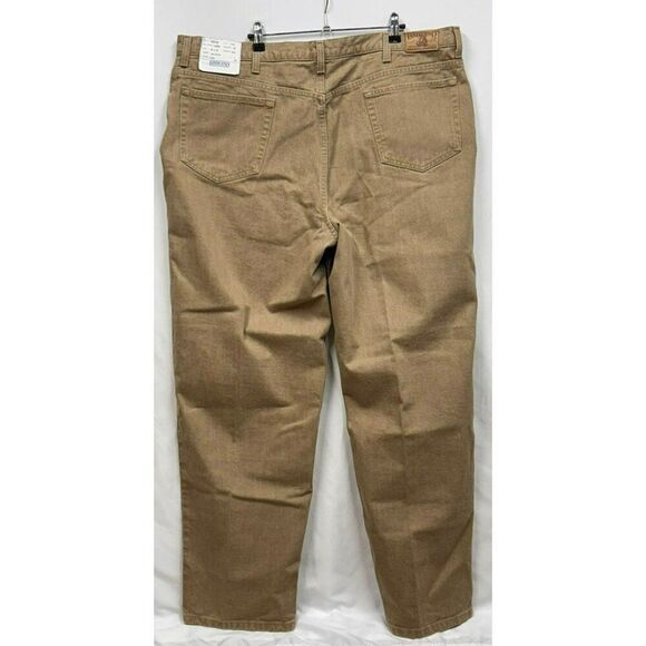 New Lands End Square Rigger Mens Khaki Pants Size 44W x 32L 100% Cotton - Picture 2 of 10